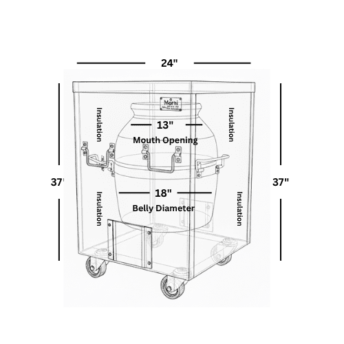CS04 - 24" x 24" Square - Desi Clay Oven - Image 4