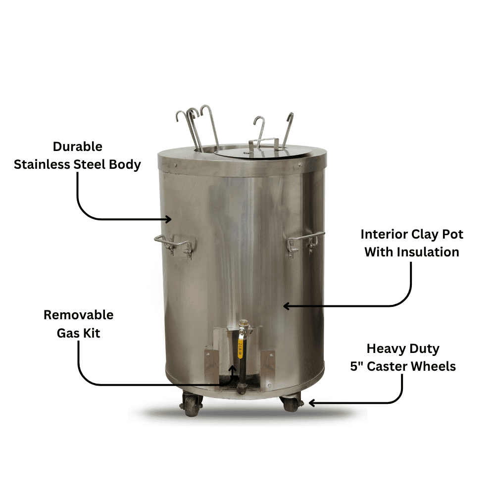 CS01 - 24" x 24" Round - Catering Clay Tandoor - Image 7