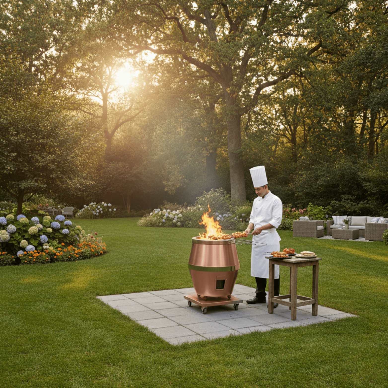 CU04 - 34" x 34" Authentic Wood Clay Oven - Image 8